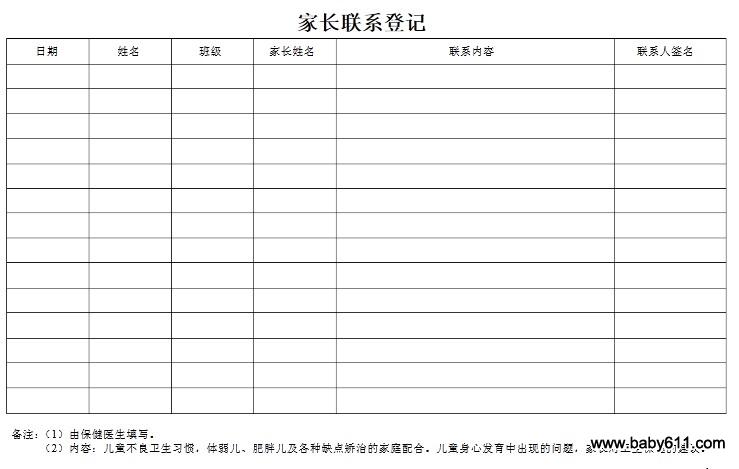 幼兒園評(píng)示范園各種word表格 打包下載 (幼兒園十七種表格)