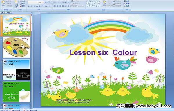 Lesson six  ColourɫJ(rn)R(sh)