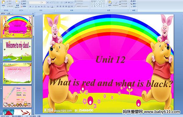 Unit 12 What is red and what is black