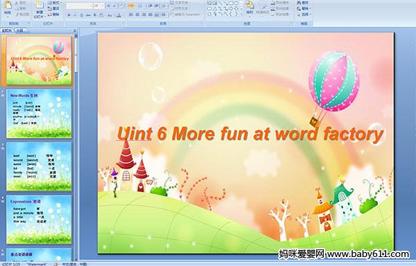 Uint 6 More fun at word factory 