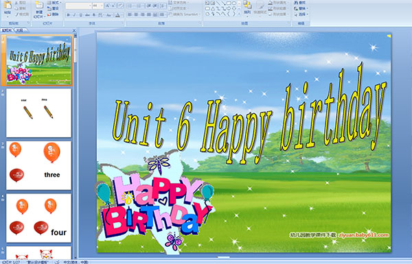 Unit 6 Happy birthday