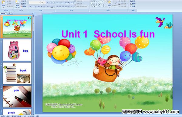 كA(y)伉(j)ӢZnUnit 1  School is fun