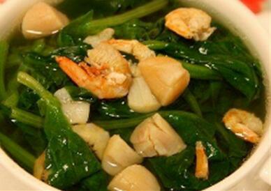 干貝菠菜湯